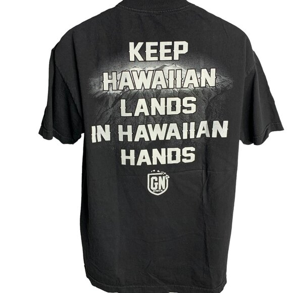 We Are Mauna Kea Hawaiian T Shirt M Black Crewneck Short Sleeve Double Sided - Picture 5 of 7